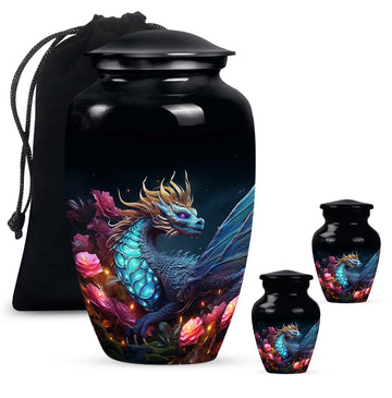 Large Urn With 2 Keepsake Urn