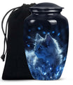 Cat Cremation Urn for Human Ashes – Blue Funeral Urns For Women