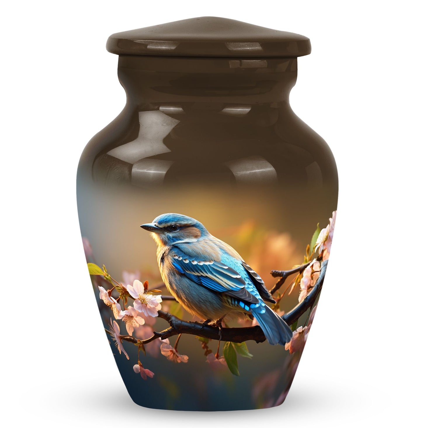 Personalized Bird Cremation Urn for Human Ashes - 10-inch, 200 cu in - Yatskia