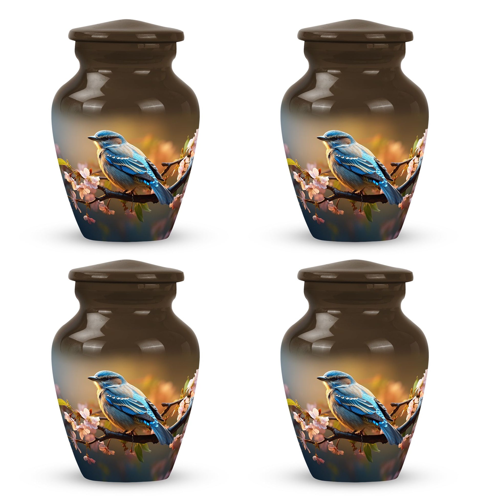 Spring Blossom - Bird Urns Funeral Large Cremation Urns For Ashes