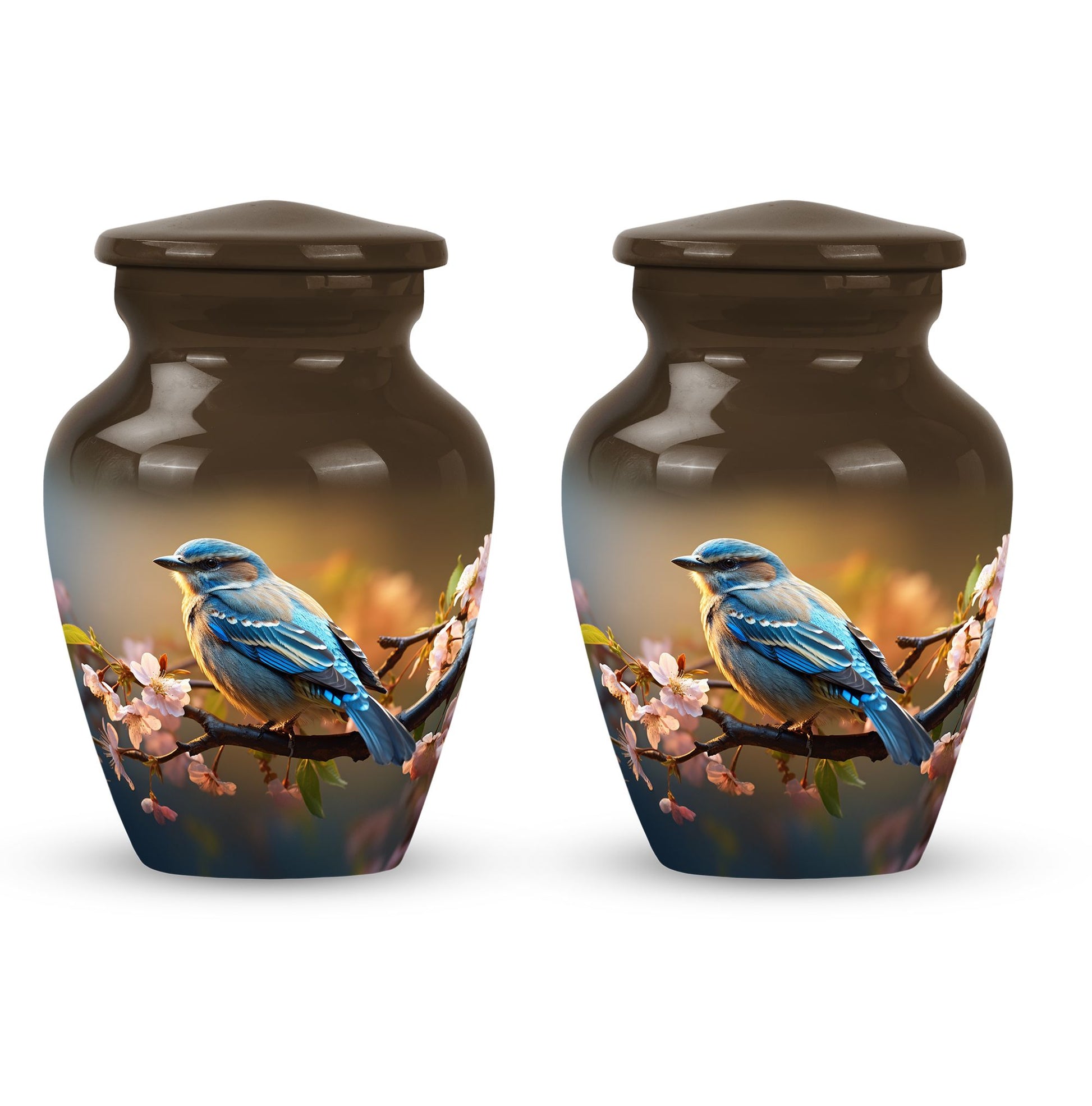 Spring Blossom - Bird Urns Funeral Large Cremation Urns For Ashes