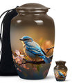 Spring Blossom - Bird Urns Funeral Large Cremation Urns For Ashes