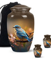 Spring Blossom - Bird Urns Funeral Large Cremation Urns For Ashes