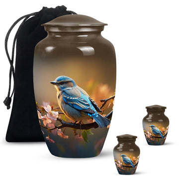 Large Urn With 2 Keepsake Urn