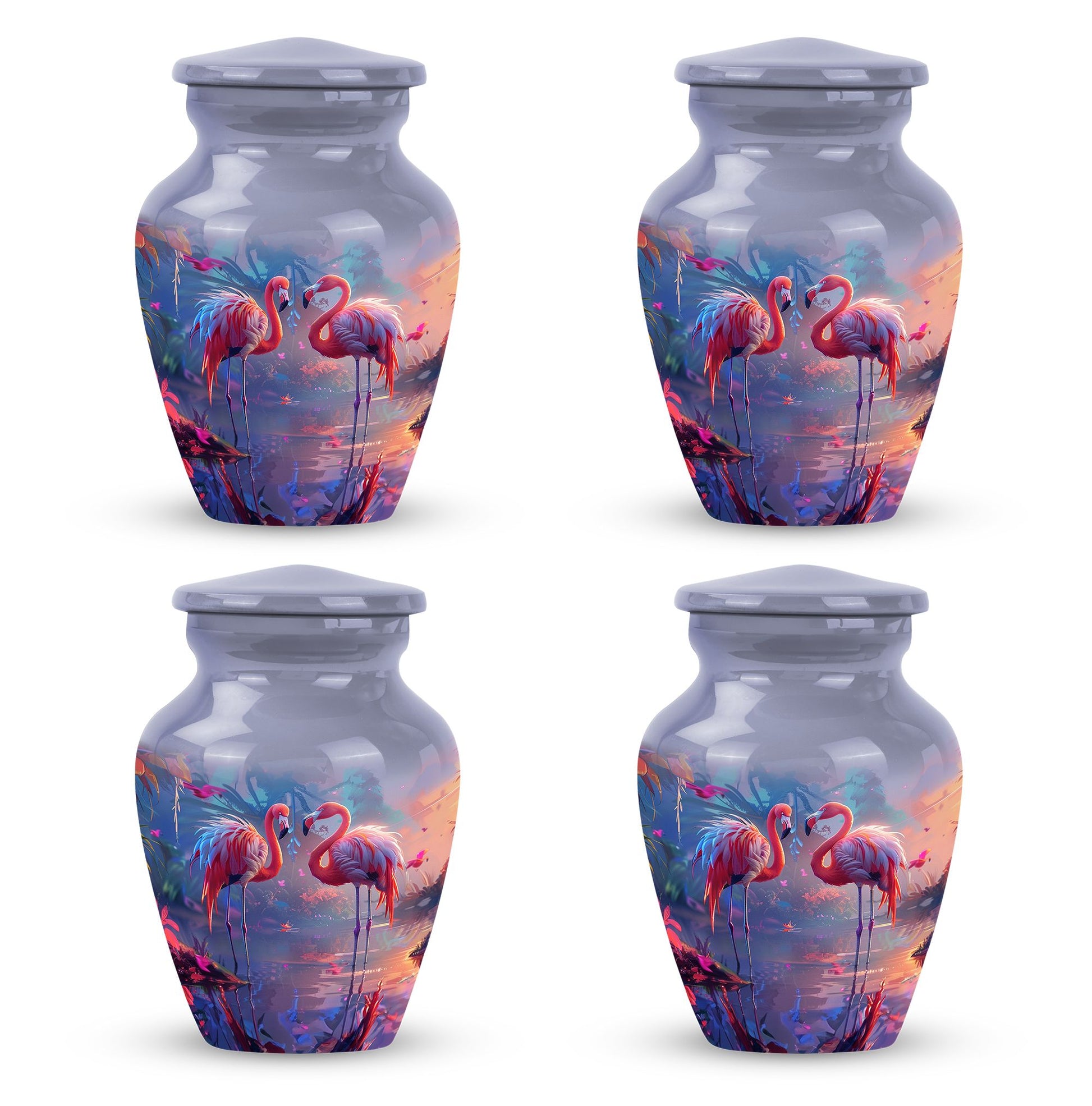 Flamingo Love Cremation Urn for Human Ashes - Cremation Urns For Adult