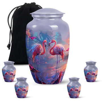 Large Urn With 4 Keepsake Urn