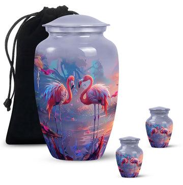 Large Urn With 2 Keepsake Urn