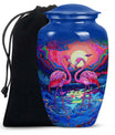 Vibrant Flamingo Fantasy - Bird Urns Funeral Large Cremation Urns
