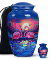 Vibrant Flamingo Fantasy - Bird Urns Funeral Large Cremation Urns
