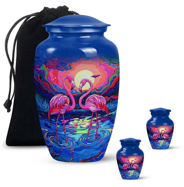 Large Urn With 2 Keepsake Urn