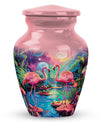 Pink Flamingo Cremation Urn for Human Ashes For Adult Mom and Dad