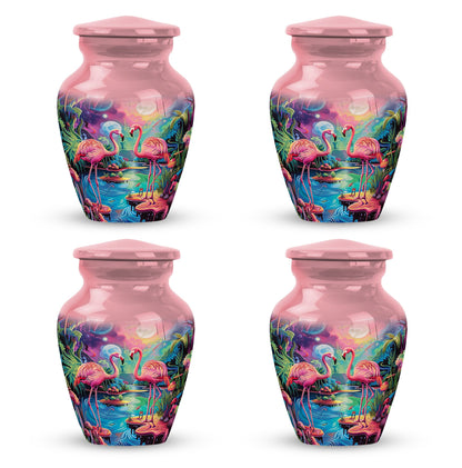 Pink Personalized Bird Cremation Urn for Adult - 10-inch, 200 cu in - Yatskia