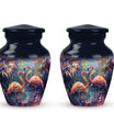 Vibrant Flamingo Pair Cremation Urn for Human Ashes - Funeral Urns For Adult