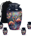 Vibrant Flamingo Pair Cremation Urn for Human Ashes - Funeral Urns For Adult