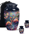 Vibrant Flamingo Pair Cremation Urn for Human Ashes - Funeral Urns For Adult
