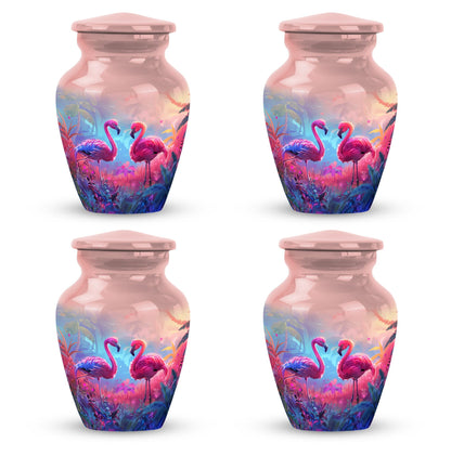 Pink Personalized Bird Cremation Urn for Men & Women - 10-inch, 200 cu in - Yatskia