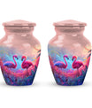 Pink Flamingo Cremation Urn For Human Ashes For Men & Women