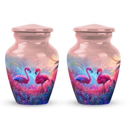 Pink Personalized Bird Cremation Urn for Men & Women - 10-inch, 200 cu in - Yatskia