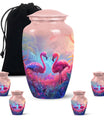 Pink Flamingo Cremation Urn For Human Ashes For Men & Women