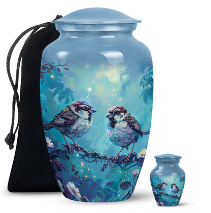 Personalized Bird Cremation Urn for Adults - 10-inch, 200 cu in - Yatskia
