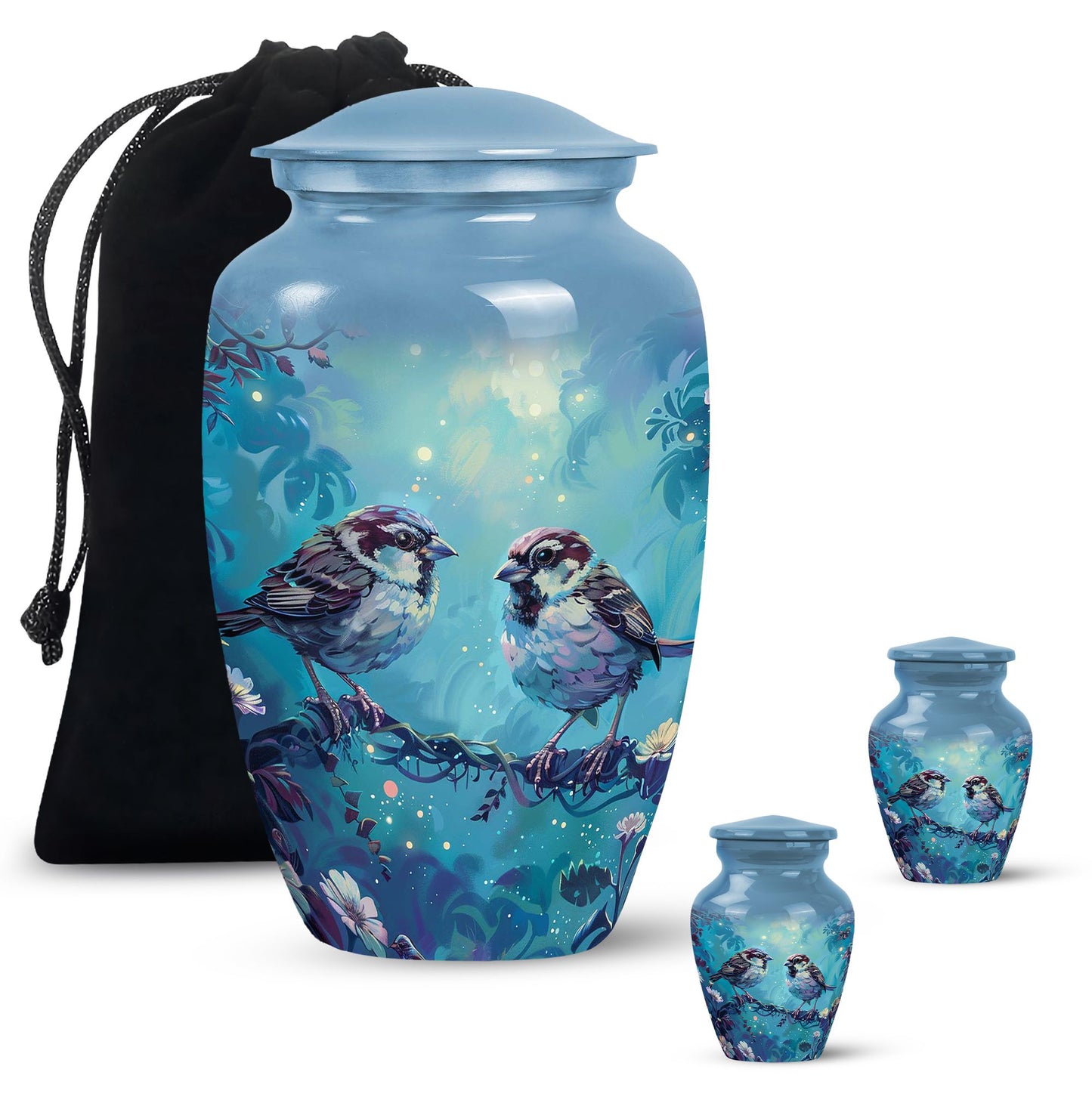 Personalized Bird Cremation Urn for Adults - 10-inch, 200 cu in - Yatskia