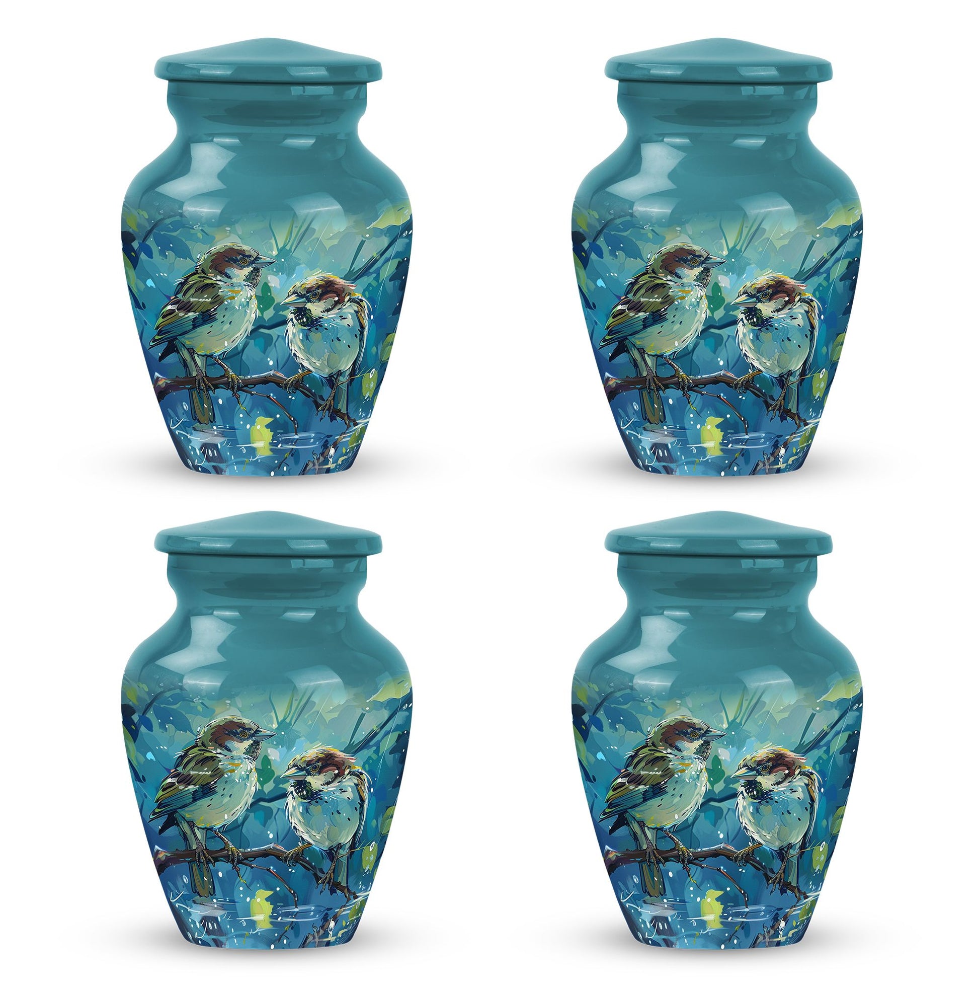 Sparrow Pair Cremation Urn for Human Ashes - Cremation Urns For Adults