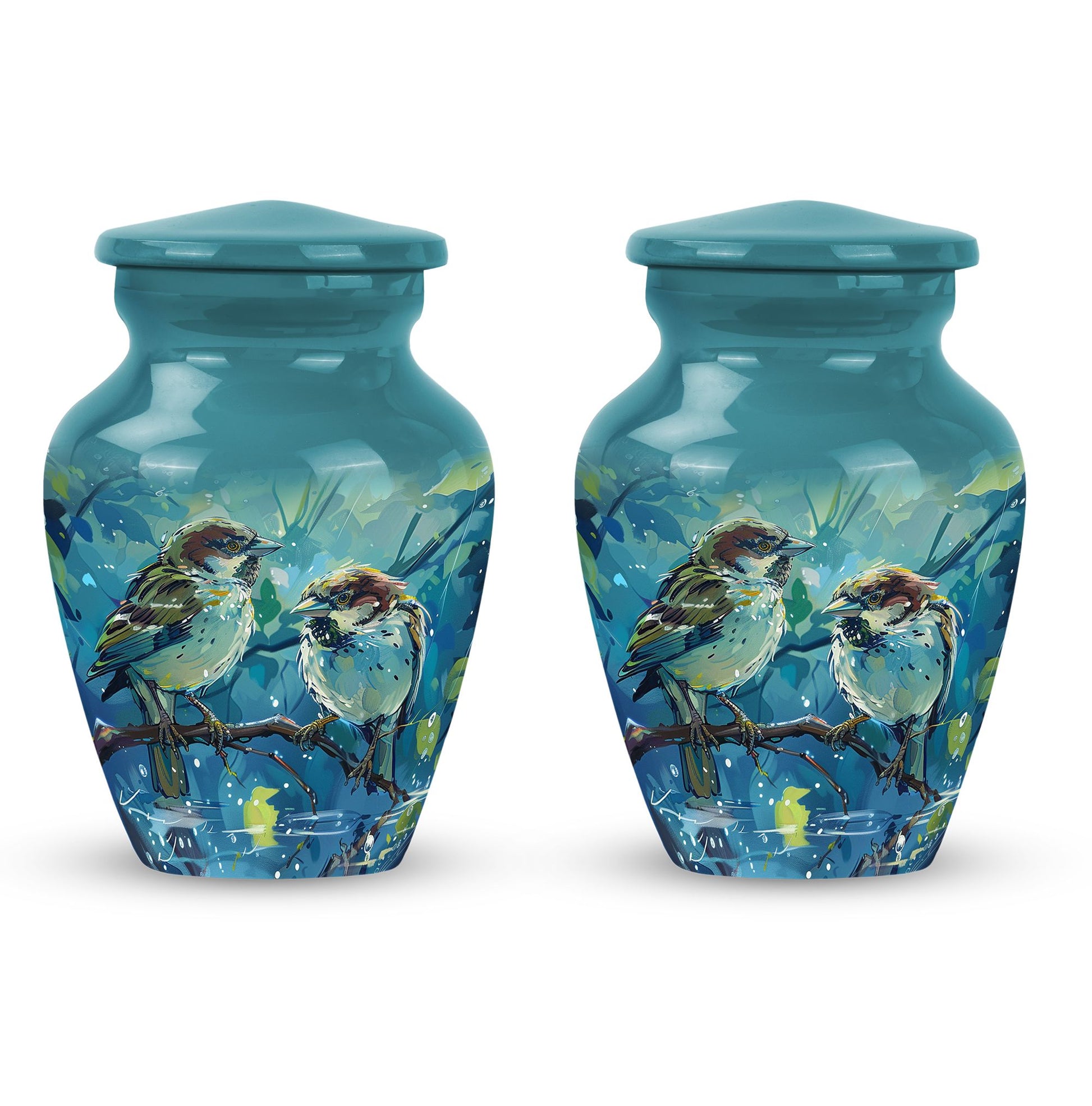Sparrow Pair Cremation Urn for Human Ashes - Cremation Urns For Adults