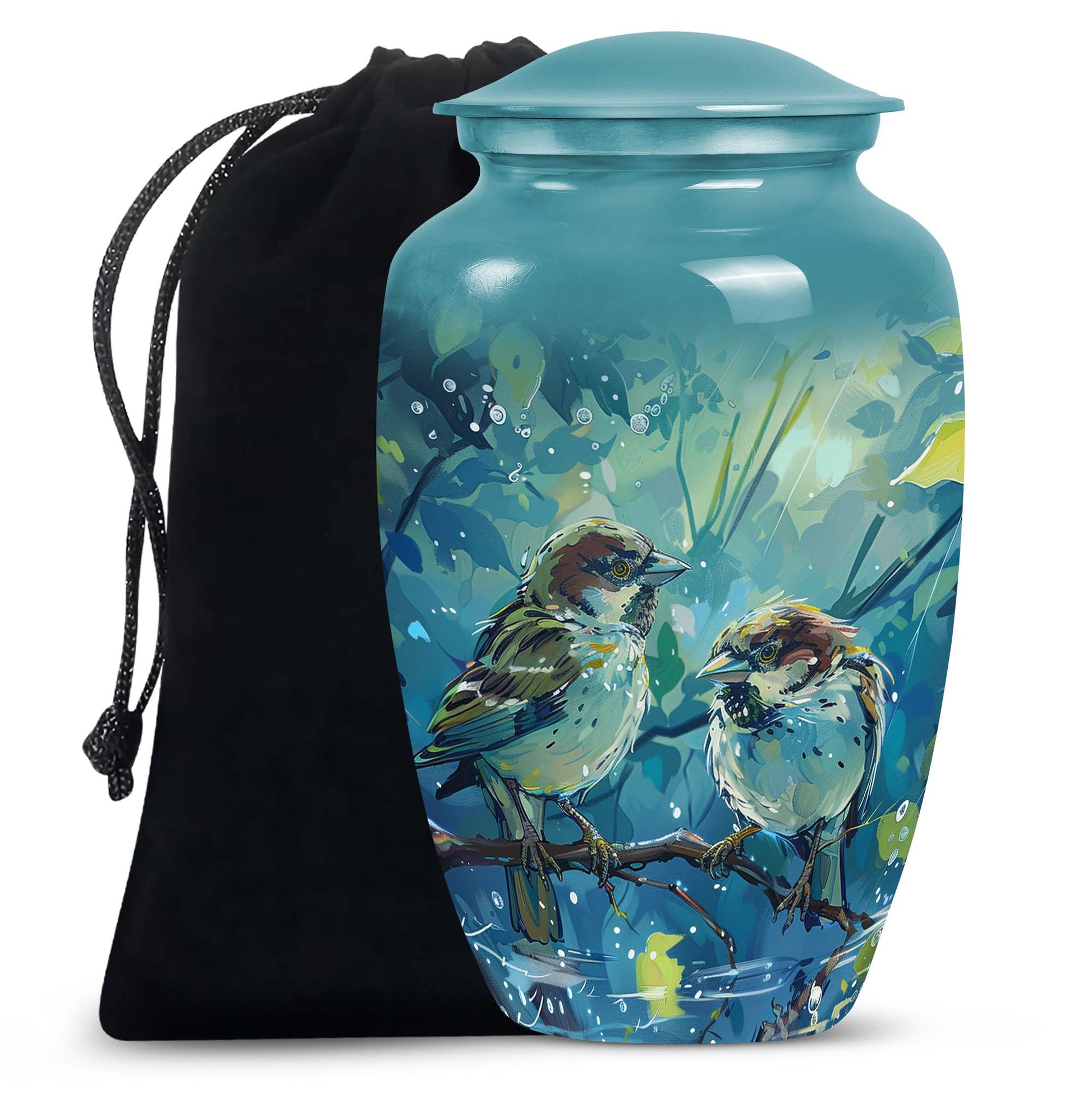 Sparrow Pair Cremation Urn for Human Ashes - Cremation Urns For Adults