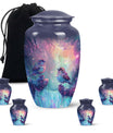 Colorful Birds Cremation Urn for Human Ashes For Mom and Dad