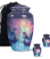 Colorful Birds Cremation Urn for Human Ashes For Mom and Dad