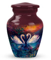 Sunset Swan Cremation Urn for Human Ashes - Urn For Men & Women