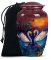 Sunset Swan Cremation Urn for Human Ashes - Urn For Men & Women