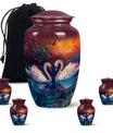 Sunset Swan Cremation Urn for Human Ashes - Urn For Men & Women
