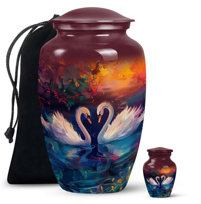 Personalized Bird Cremation Urn for Men & Women - 10-inch, 200 cu in - Yatskia