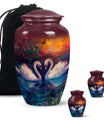 Sunset Swan Cremation Urn for Human Ashes - Urn For Men & Women