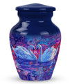 Dual Swan Cremation Urns For Human Ashes - Mini Urn Set For Ashes