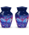Dual Swan Cremation Urns For Human Ashes - Mini Urn Set For Ashes