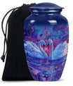 Dual Swan Cremation Urns For Human Ashes - Mini Urn Set For Ashes