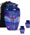 Dual Swan Cremation Urns For Human Ashes - Mini Urn Set For Ashes
