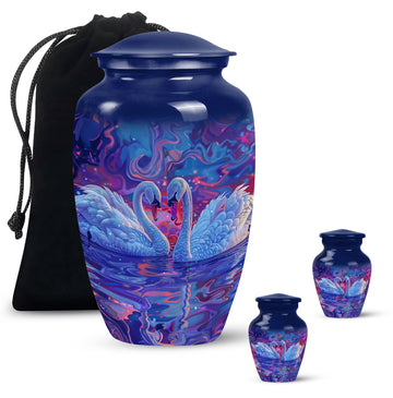 Large Urn With 2 Keepsake Urn