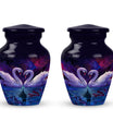 Dual Swan Cremation Urns For Human Ashes - Burial Urns For Adult