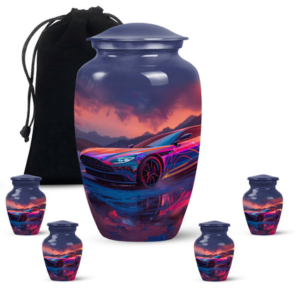Personalized Car Keepsake Urn for Human Ashes - 10-inch, 200 cu in - Yatskia