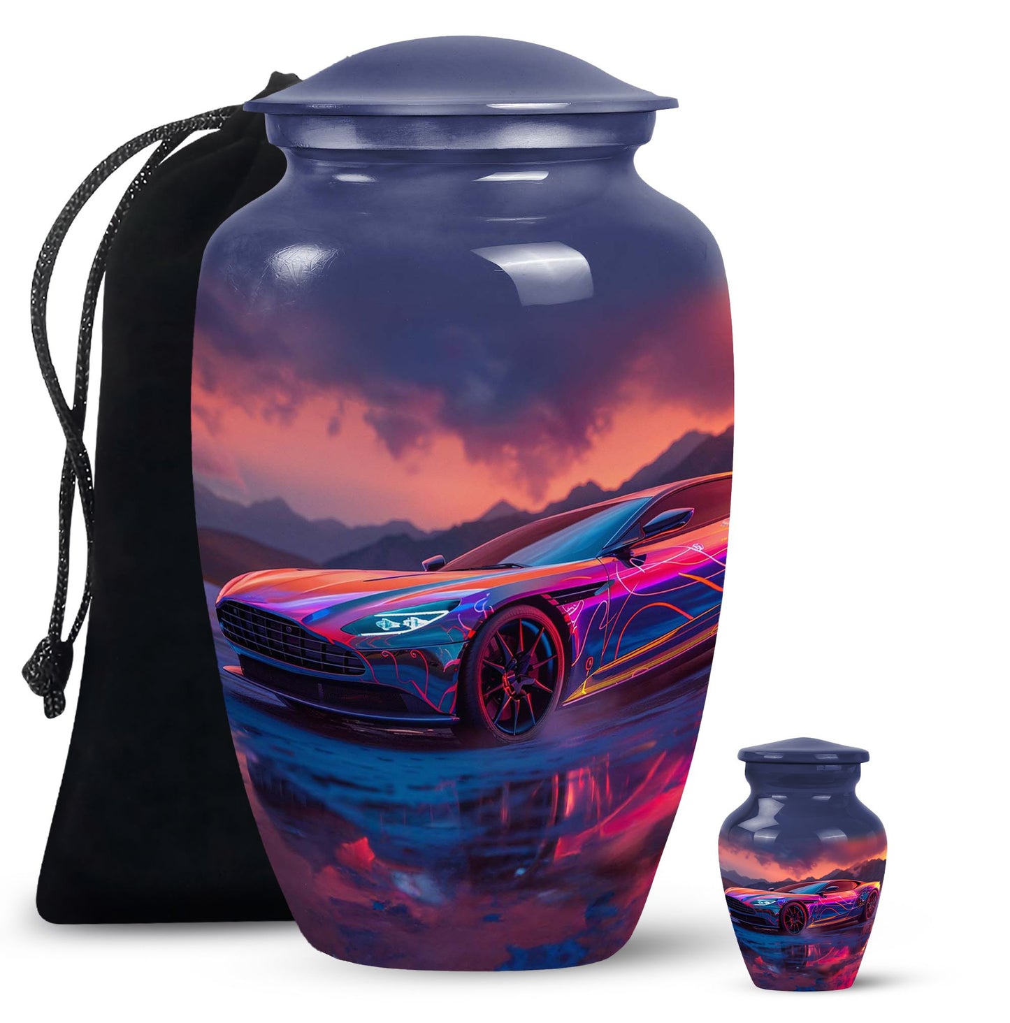 Personalized Car Keepsake Urn for Human Ashes - 10-inch, 200 cu in - Yatskia