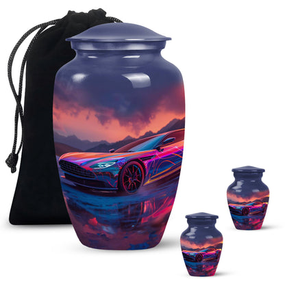 Personalized Car Keepsake Urn for Human Ashes - 10-inch, 200 cu in - Yatskia