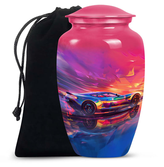 Racing Car Cremation Urns Large & Small Combo -  Urns For Adults