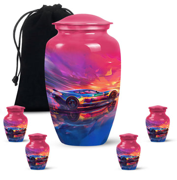 Large Urn With 4 Keepsake Urn