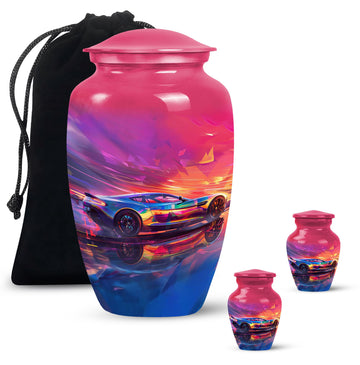 Large Urn With 2 Keepsake Urn