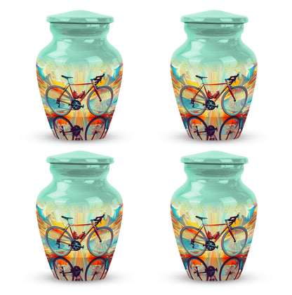Heartfelt Bicycle Memorial Urn for Cyclists Keepsake Human Ashes Urn