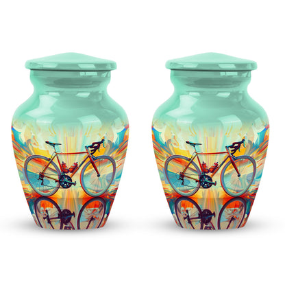 Heartfelt Bicycle Memorial Urn for Cyclists Keepsake Human Ashes Urn