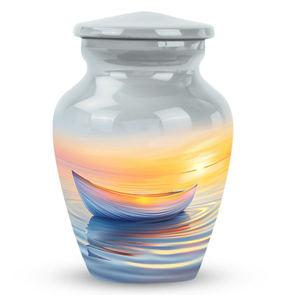 Personalized Sunset Cremation Urn for Adults - 10-inch, 200 cu in - Yatskia